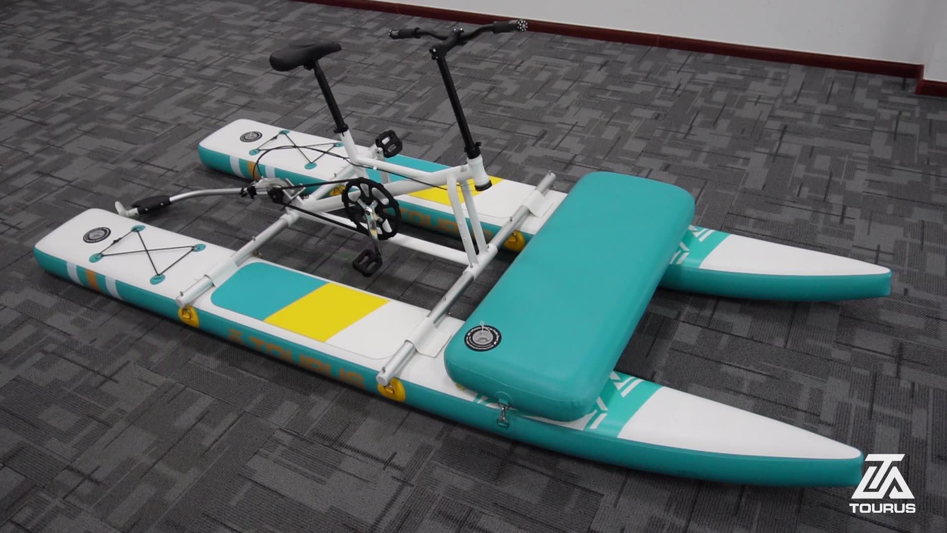 Tourus Favorite 2023 New Arrival Floating Inflatable Hydro Waterbike Water Bicycle Bike Pedal