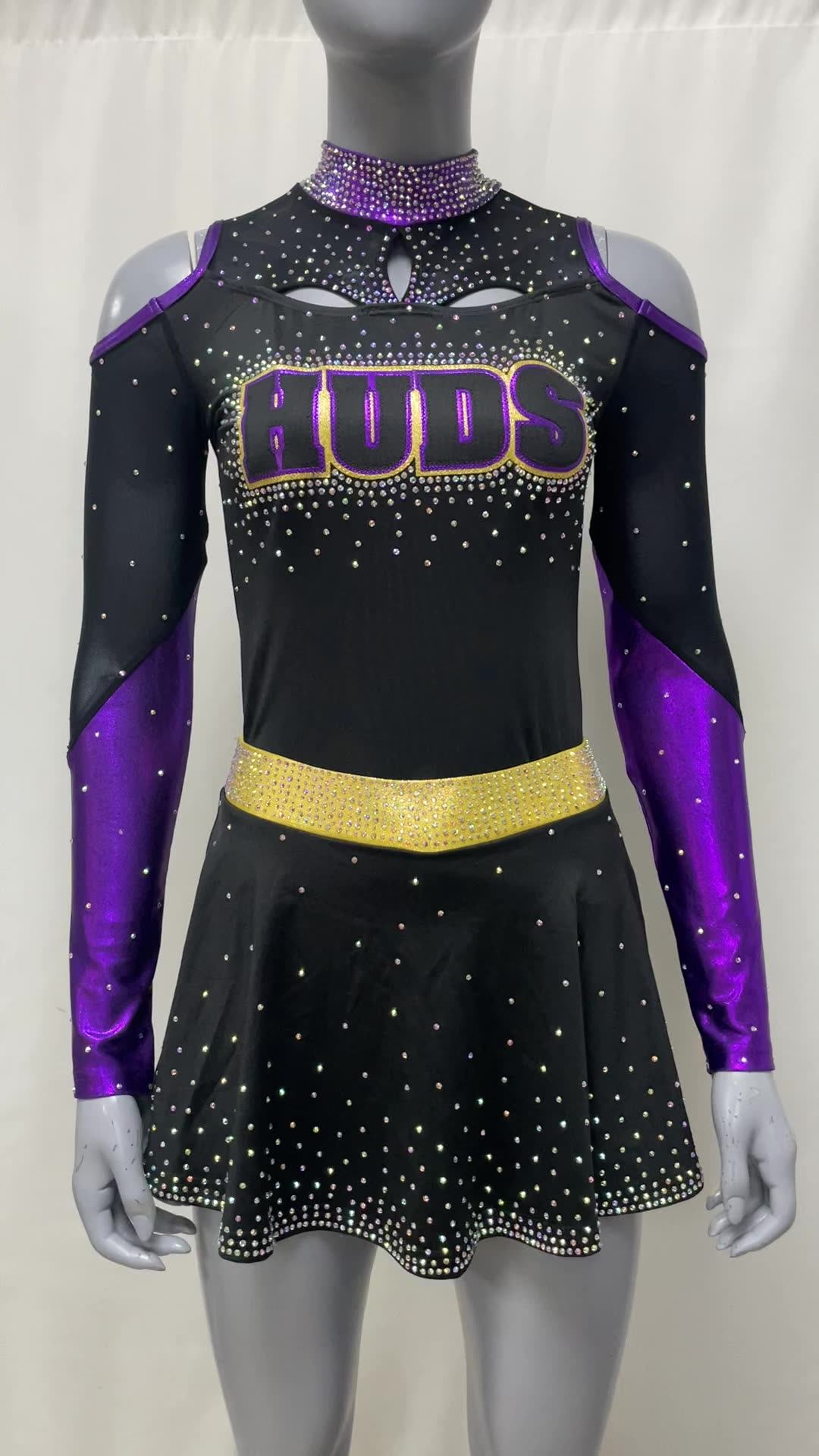 Custom Made Cheerleading Costumes For Adults Ab Rhinestones Fancy