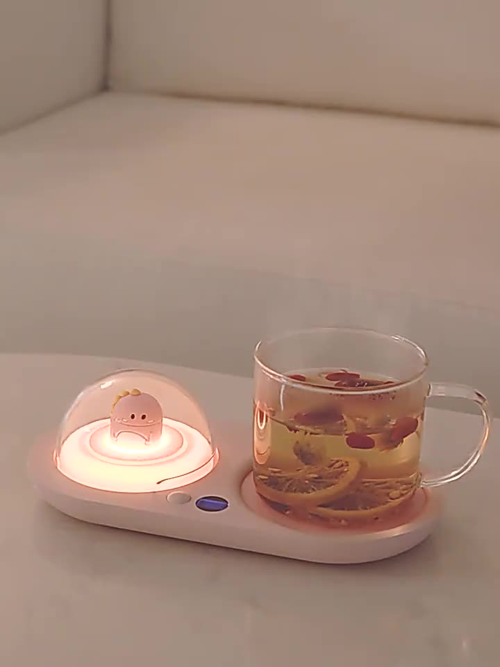 55℃恒温杯垫真能够让你的奶茶不凉心。闺蜜看了直接锁单。