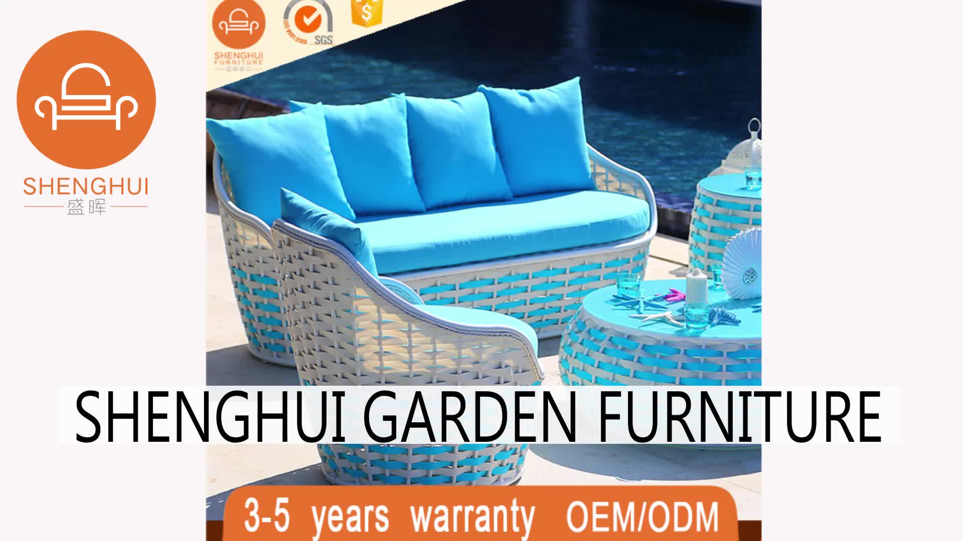 Hot Sale White Rattan Wicker Garden Furniture Sofa Furniture Modern