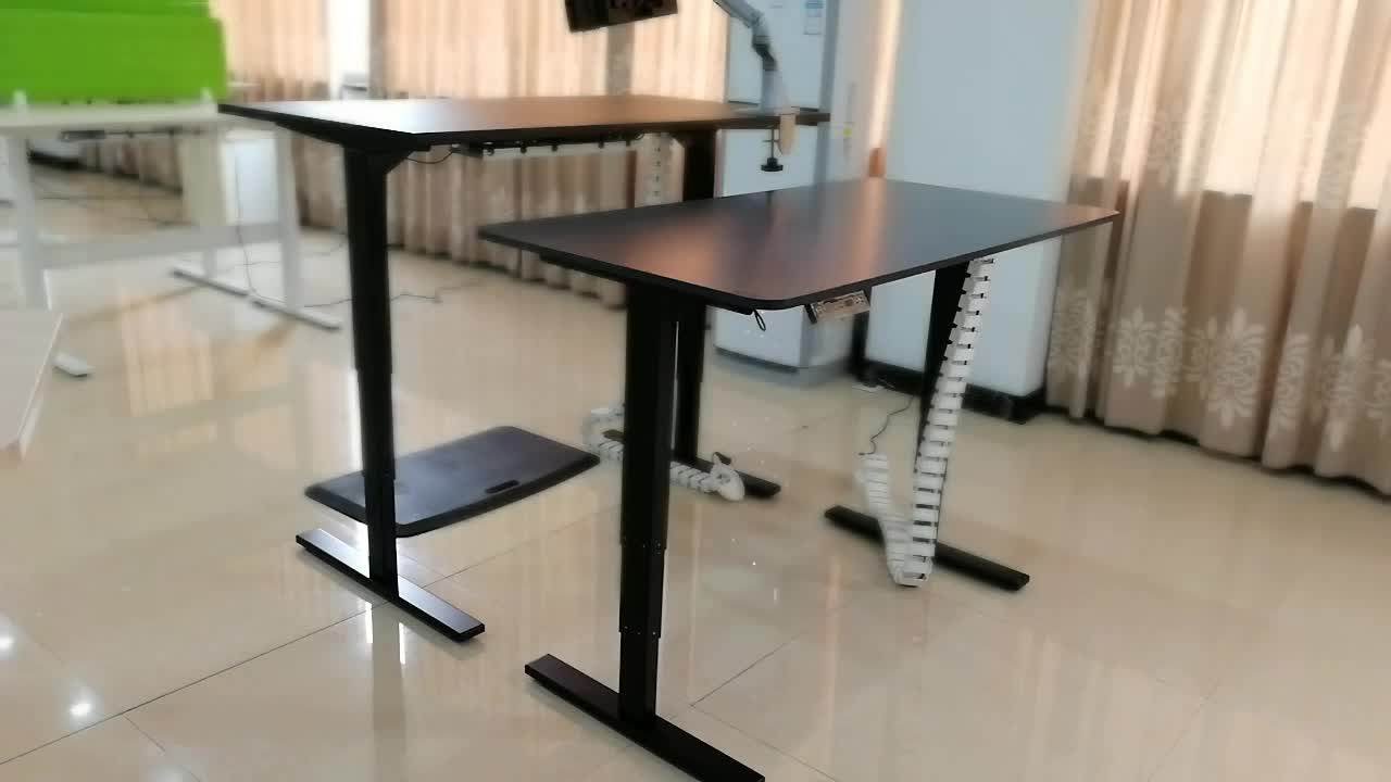 Three Columns Office Furniture Electric Lifting Table Frame Buy