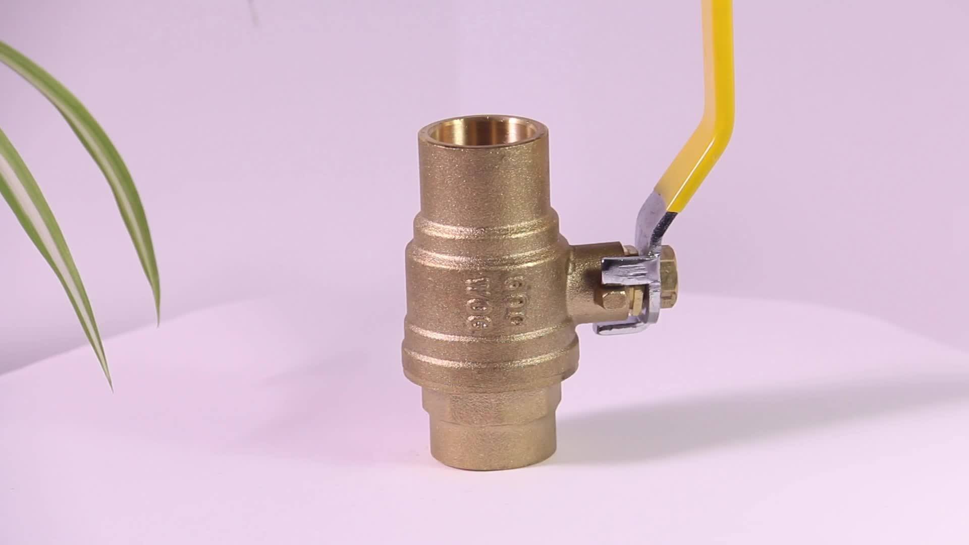 Brass Solder Ball Valve With Drain Hole Buy Brass Solder Ball Valve