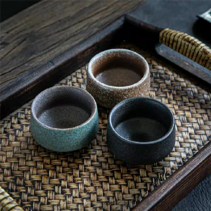 2023 New Ceramic Cafe Cup Espresso Coffee Tea Service Water Cups