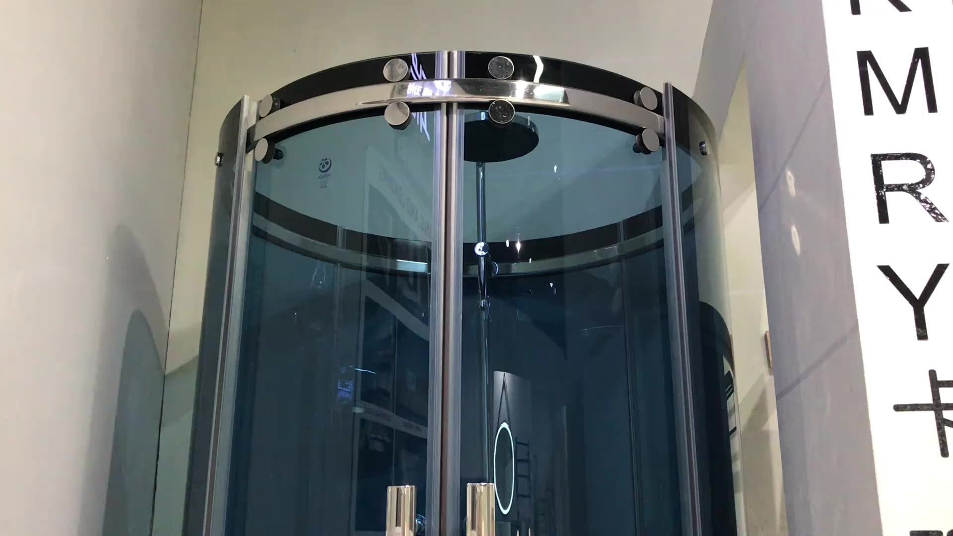 Kt5140 Arc Ss304 Sliding Blue Glass Shower Booth Saudi Arabia Shower