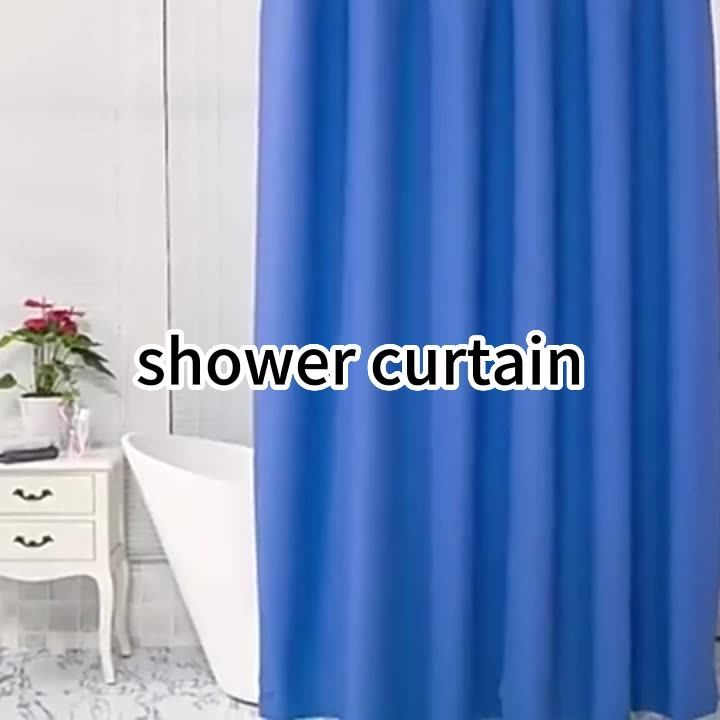 2023 Thickened Waterproof Clear Bathroom Shower Curtain Liner 72 X 72