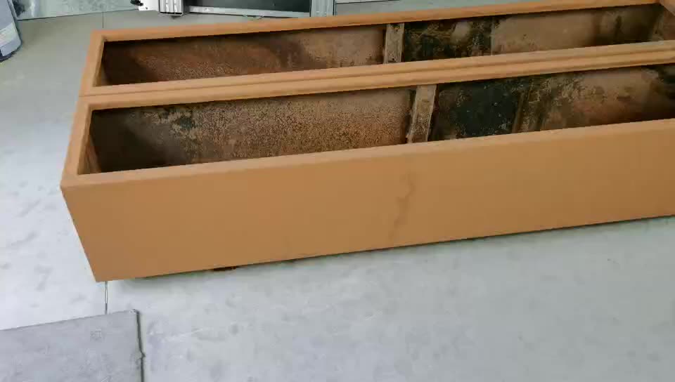 Large Outdoor Rectangular Metal Planter Manufacturer Buy Large Metal