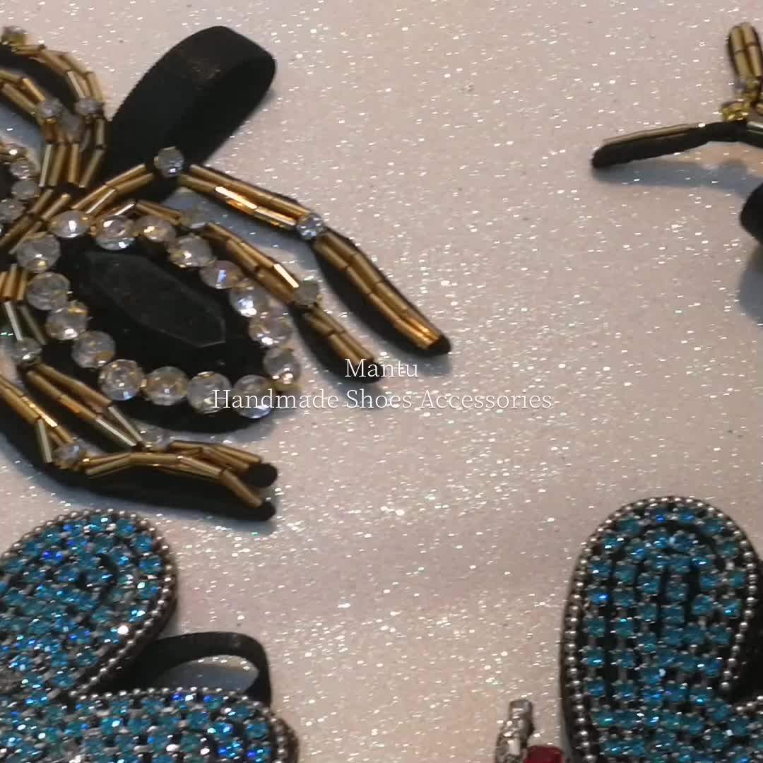 Zapatos Incrustados De Mariposa De Cristal Para Mujer,Tacones Altos De
