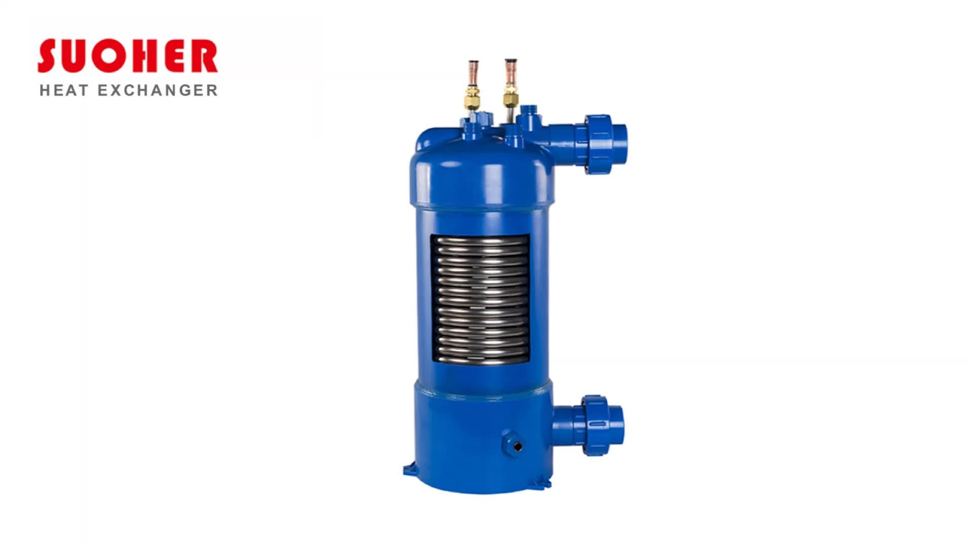 Suoher Shell And Tube Swimming Pool Heat Pump Heat Exchanger Buy