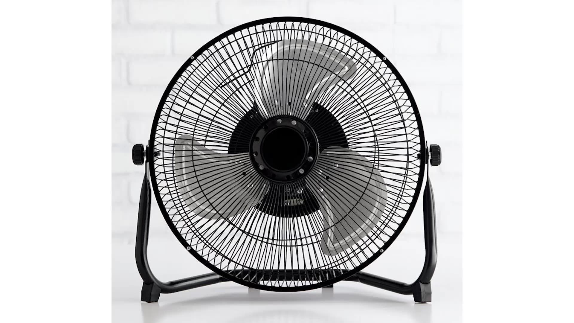 Cooling Fan Industrial Design Foldable High Velocity Metal Blades 12 14