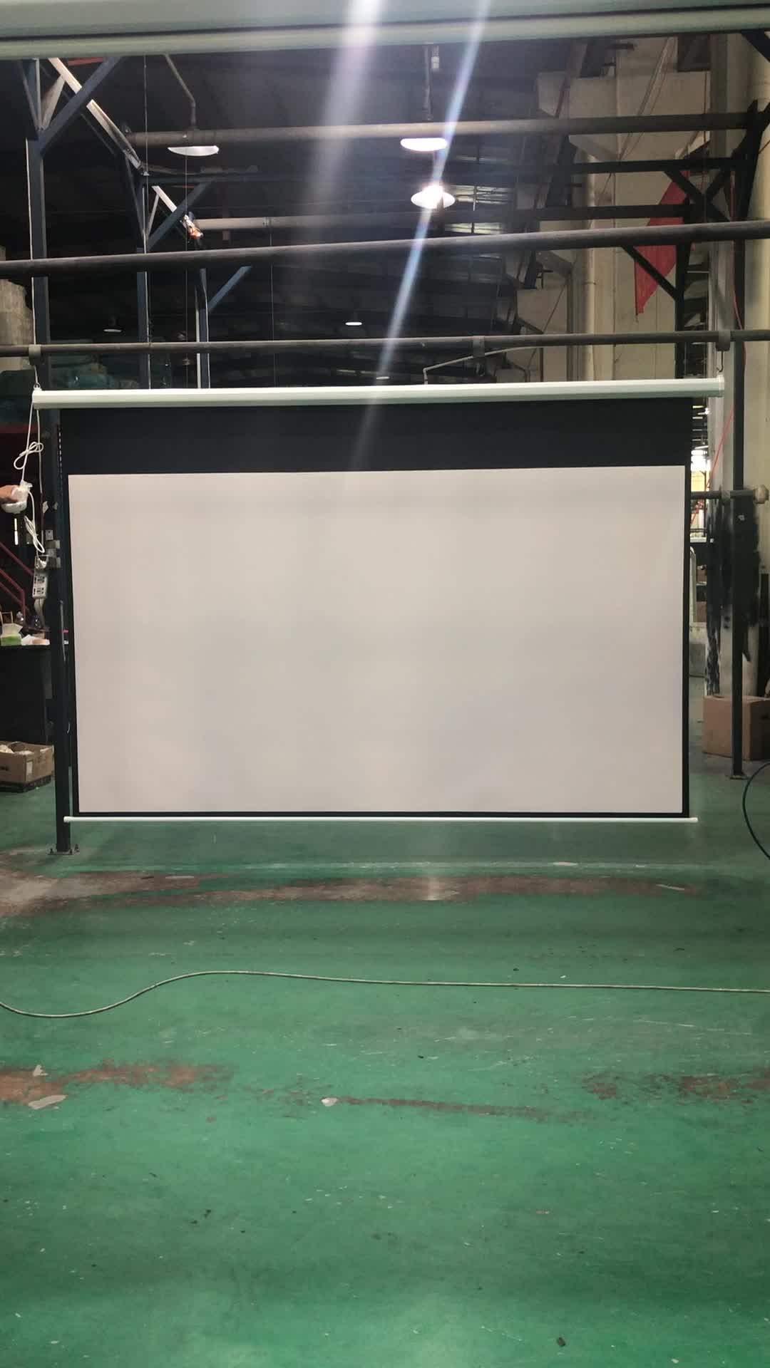 120 Inch Wall Mount Ir Or Rf Remote Control /electric Projector Screen