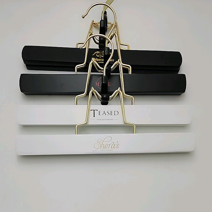 Inspring Gold Metal Hook Wood Pant Hair Extension Hanger Buy Hair