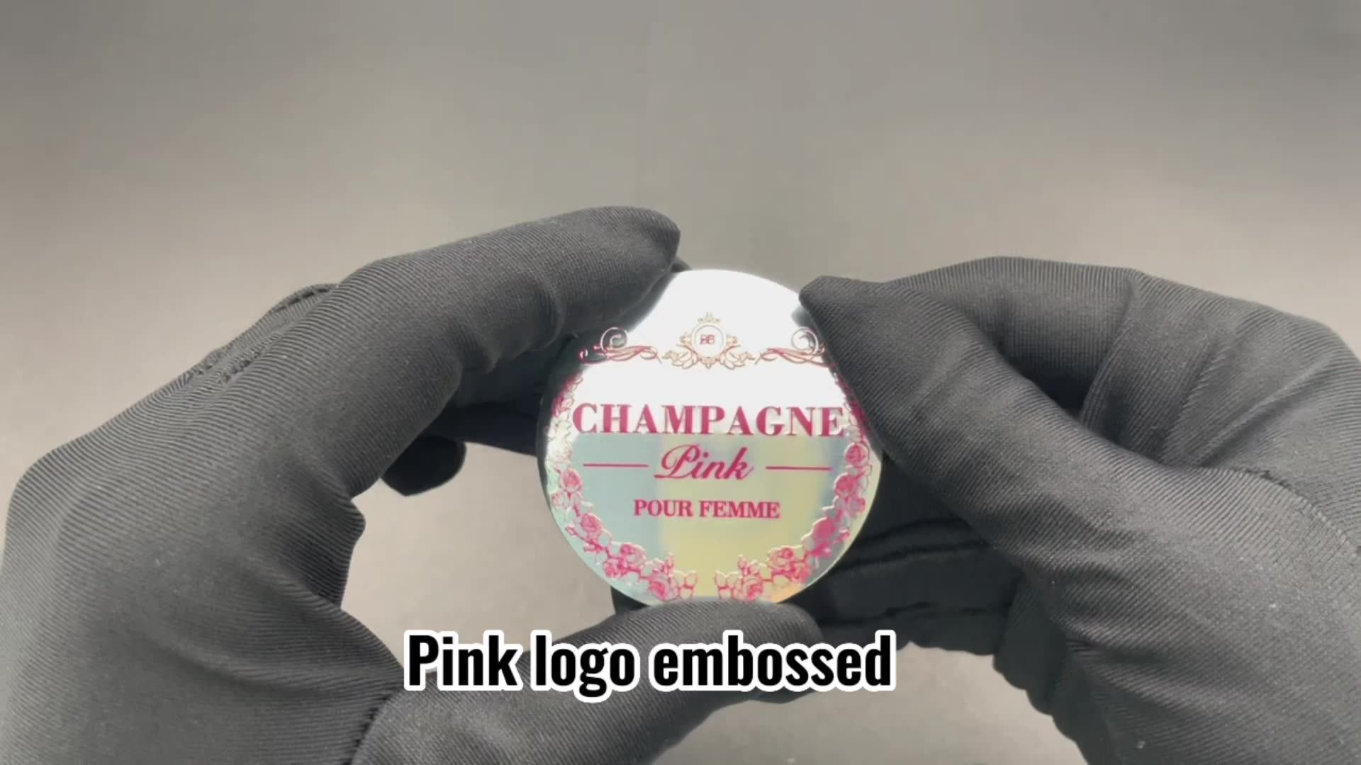 Custom Luxury 3d Metal Gold Sticker With Logo Embossed Labels For 30ml