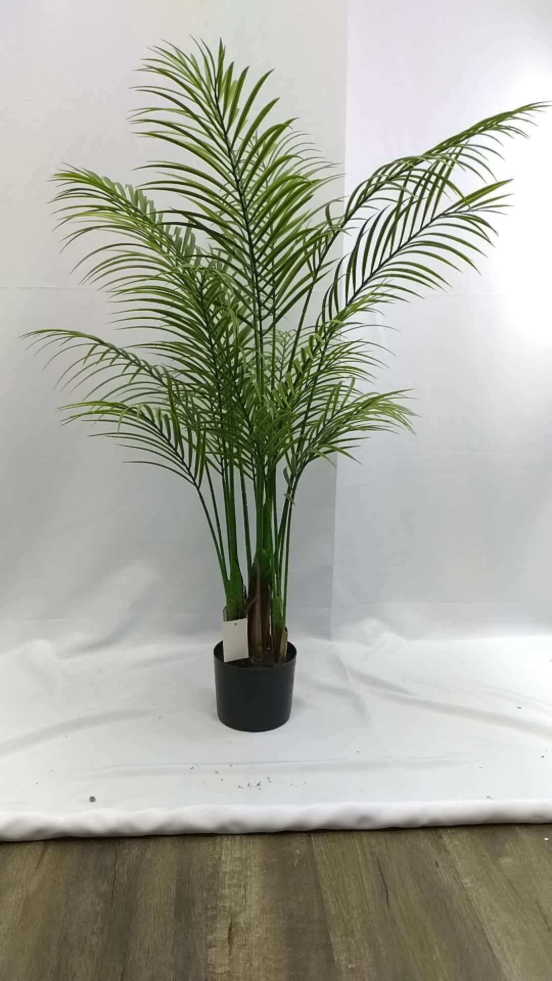 Home Decoration Artificial Plant Plastic Palm Tree With Uv Protected