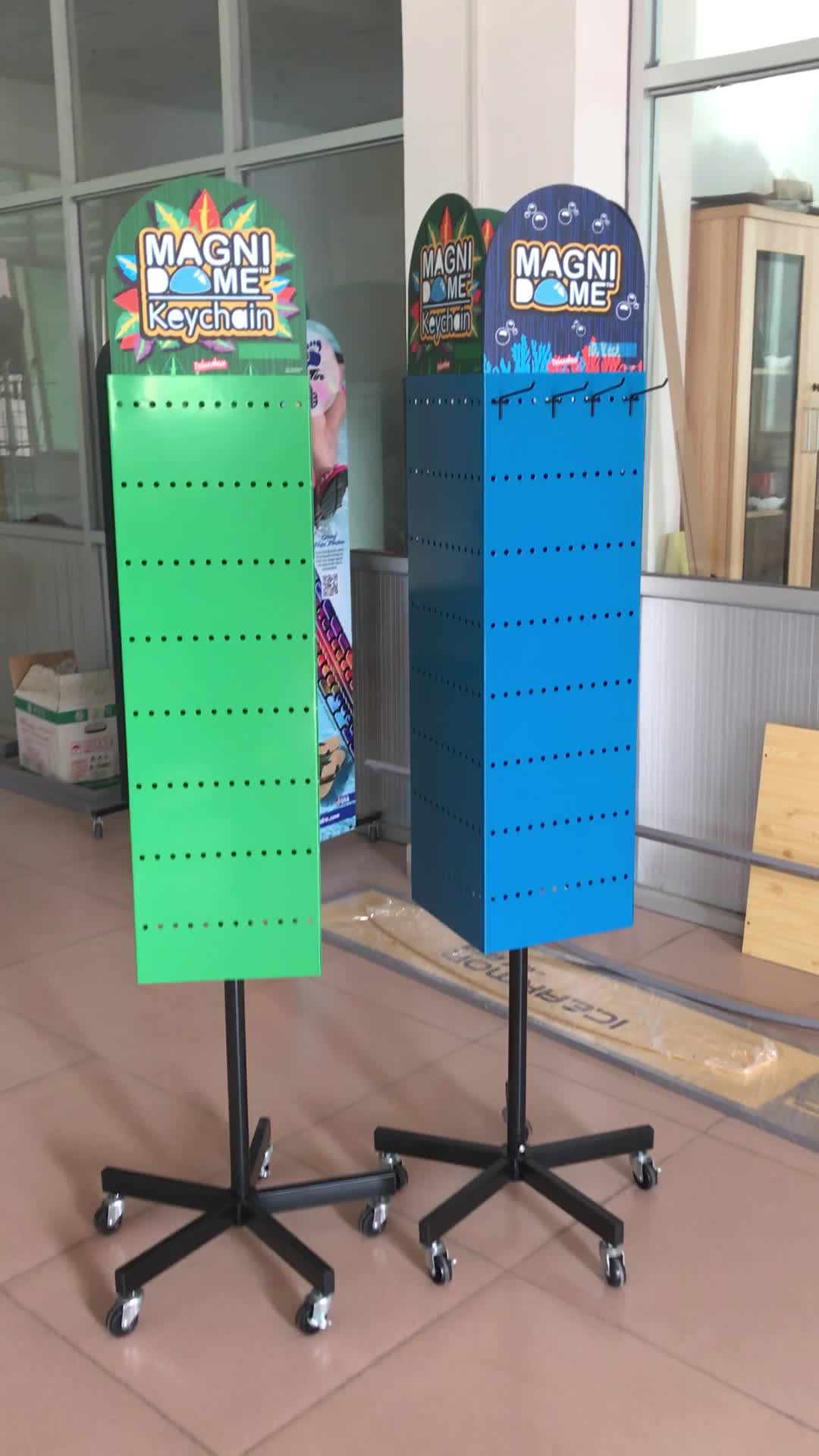 Metal Rotating Keychain Display Stand / Keychain Rotating Display Stand