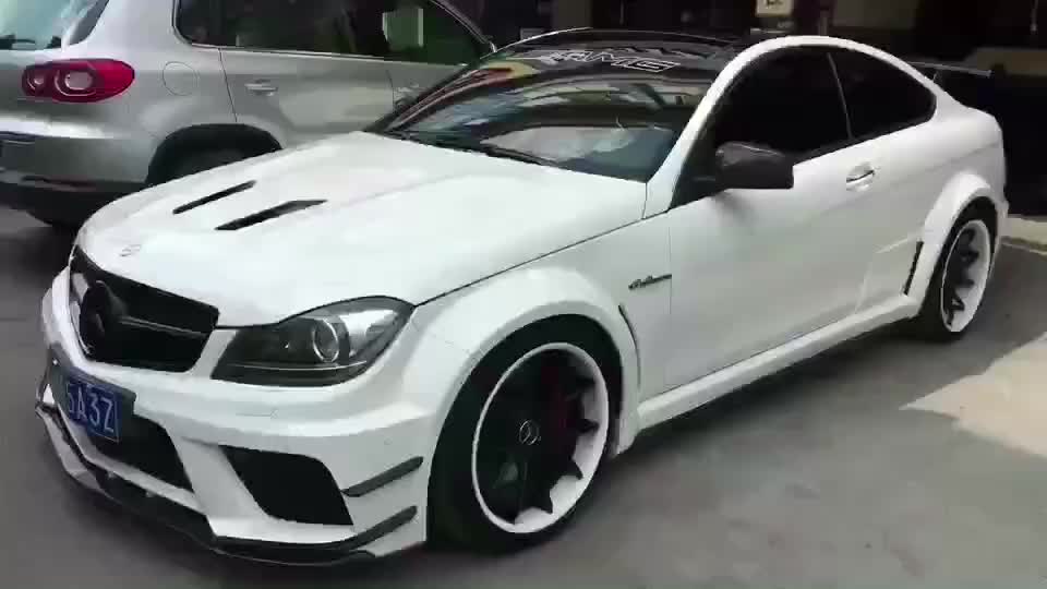 Black Series Body Kit For W204 C63 Coupe Amg C200 C250 C300 20072014 Frp Material Perfect