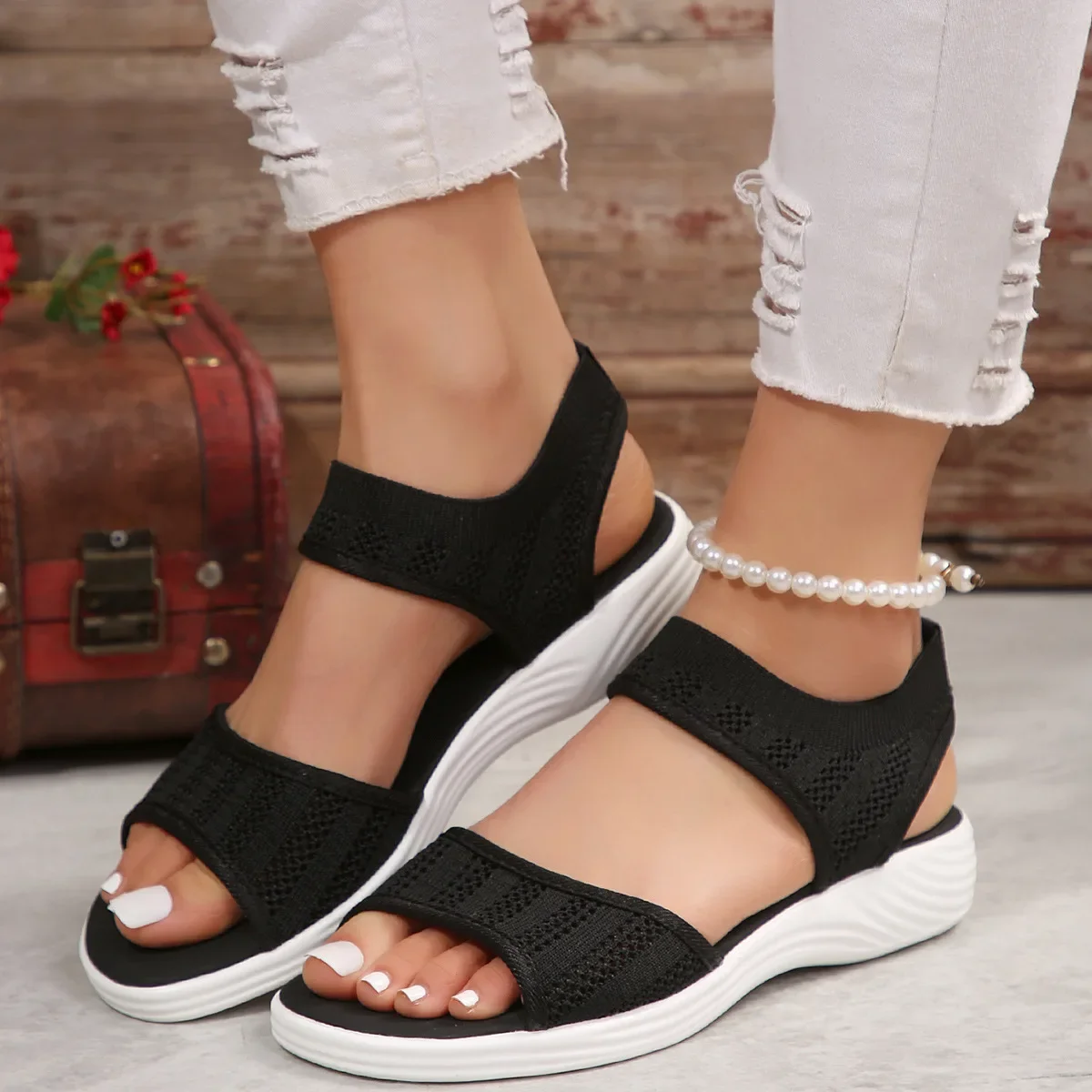 Комплект сандалий, спортивная обувь, обувь, большой размер, (перекрестная торговля)