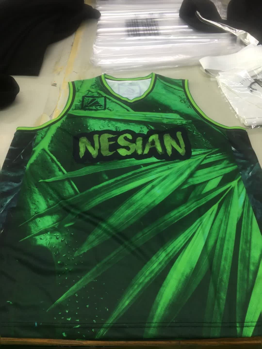 Basketball jersey color green Clearance