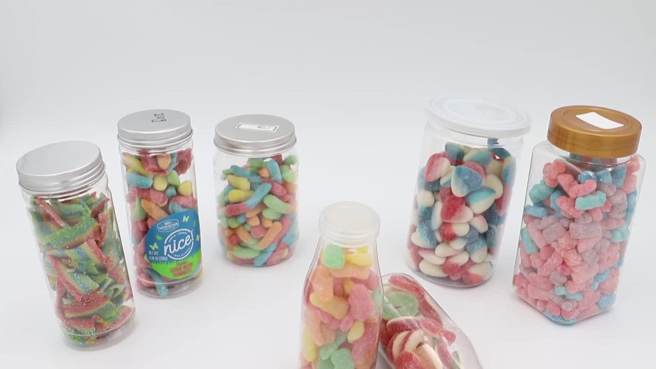 Custom Private Label 6 Oz Assorted Fruit Gummy Candy In In Jar/bag