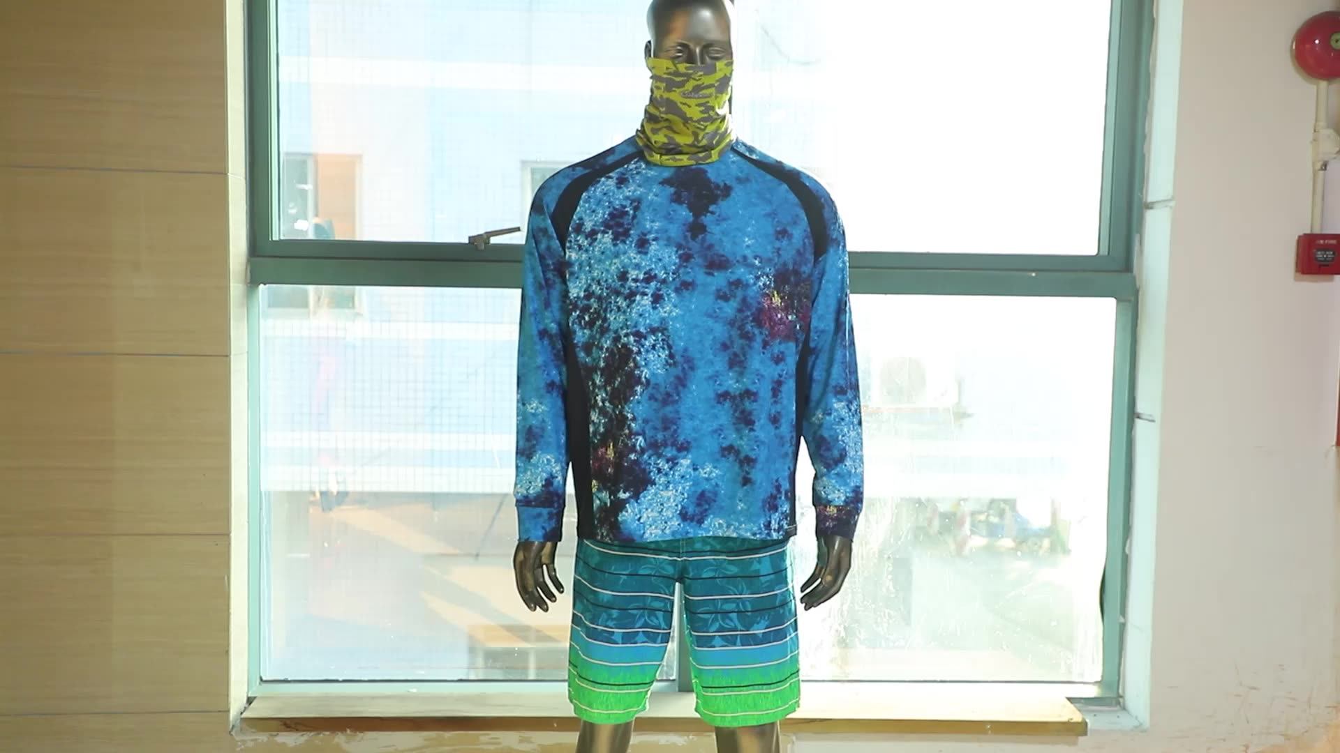 Latest Design Long Sleeve Upf Uv Quick Dry Customize Tournament Men