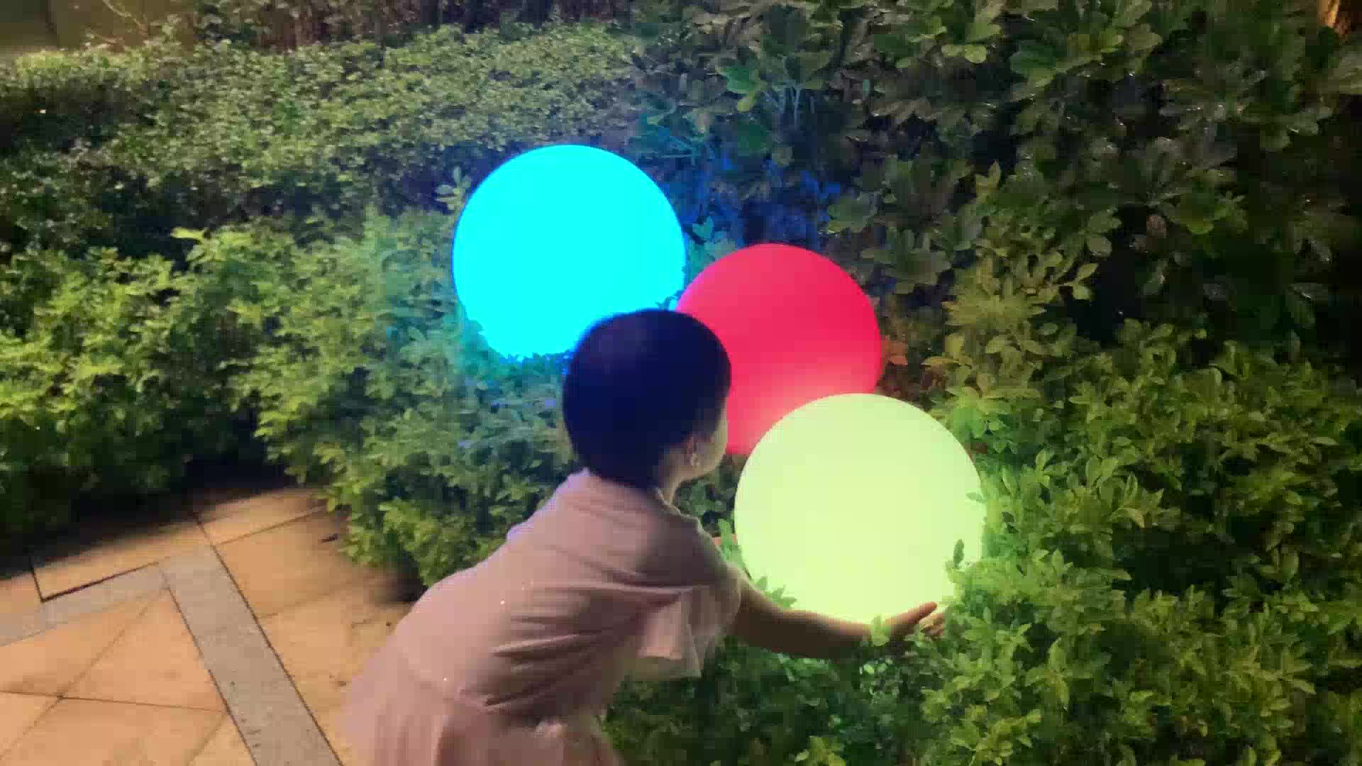 Led Ball Rechargeable Waterproof Outdoor Large Plastic Illuminated Led