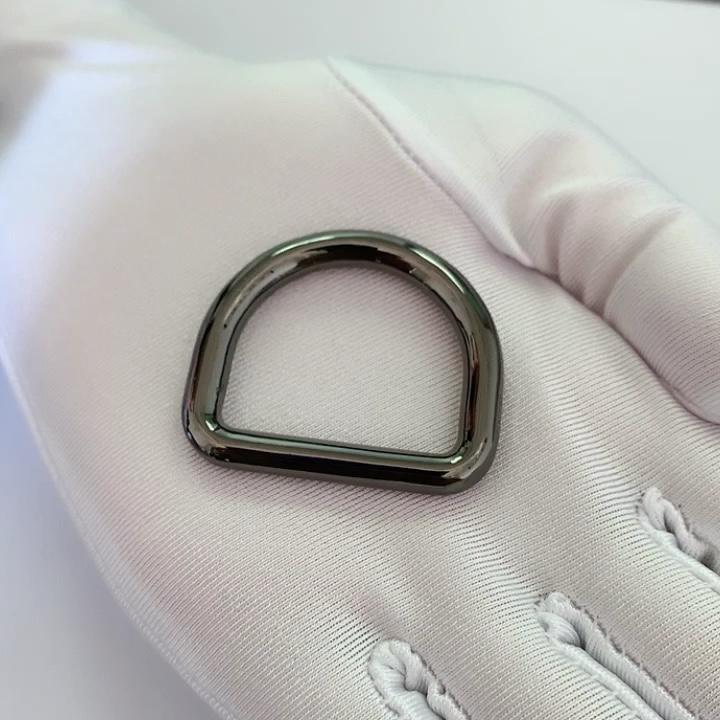 Good Quality Bag Flat Metal D Ring Black Nickle Belt Ring Buckle For