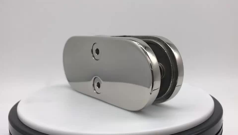 Stainless Steel Round Glass Clamp Dsharp 180 Degree Corner /hardware