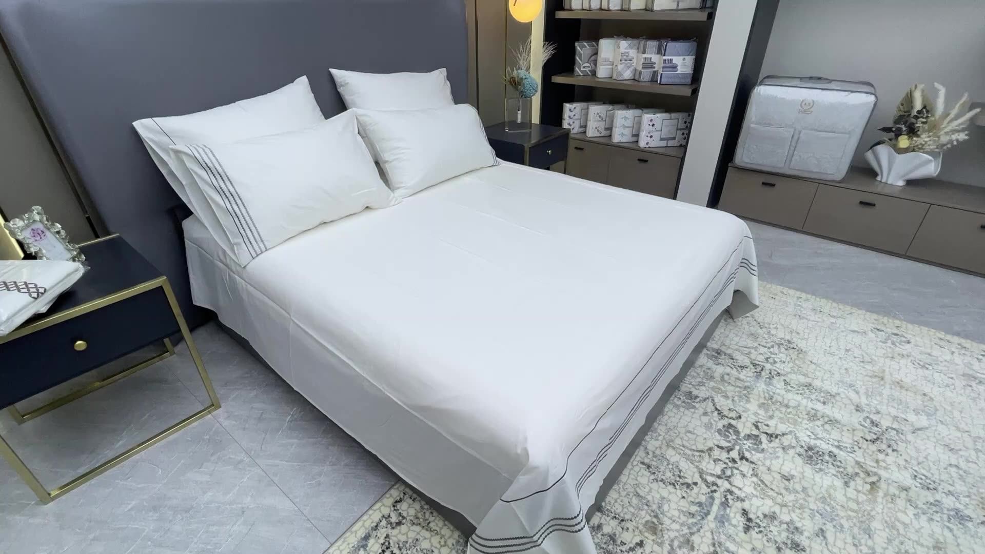 KOSMOS microfiber 1000 thread count egyptian cotton duvet cover bedding