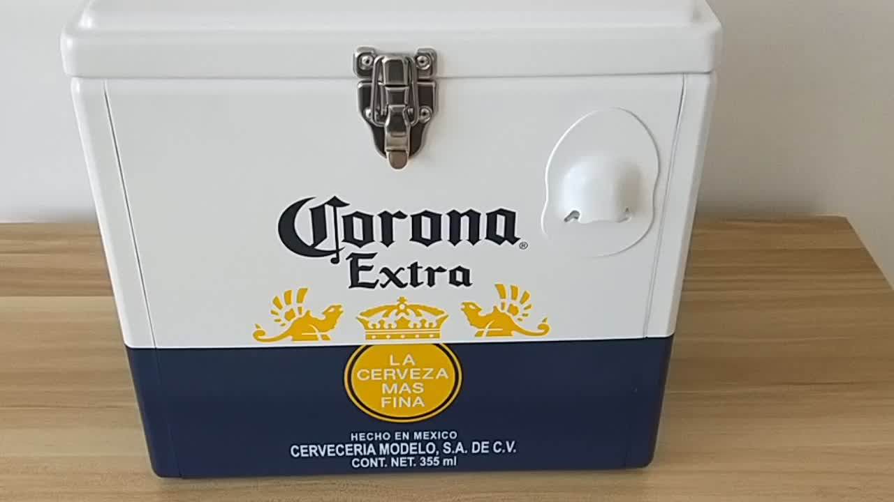 15 Liter Portable Metal Beer Cooler Box Buy Corona Beer Cooler Box