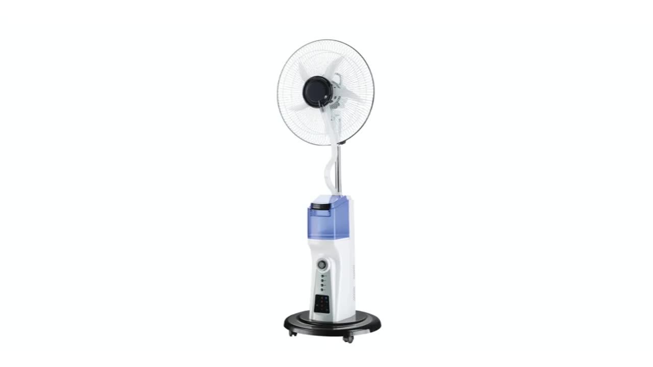 Factory Oem Ac Dc Solar Water Cooling Mist Rechargeable Fan - Buy ...