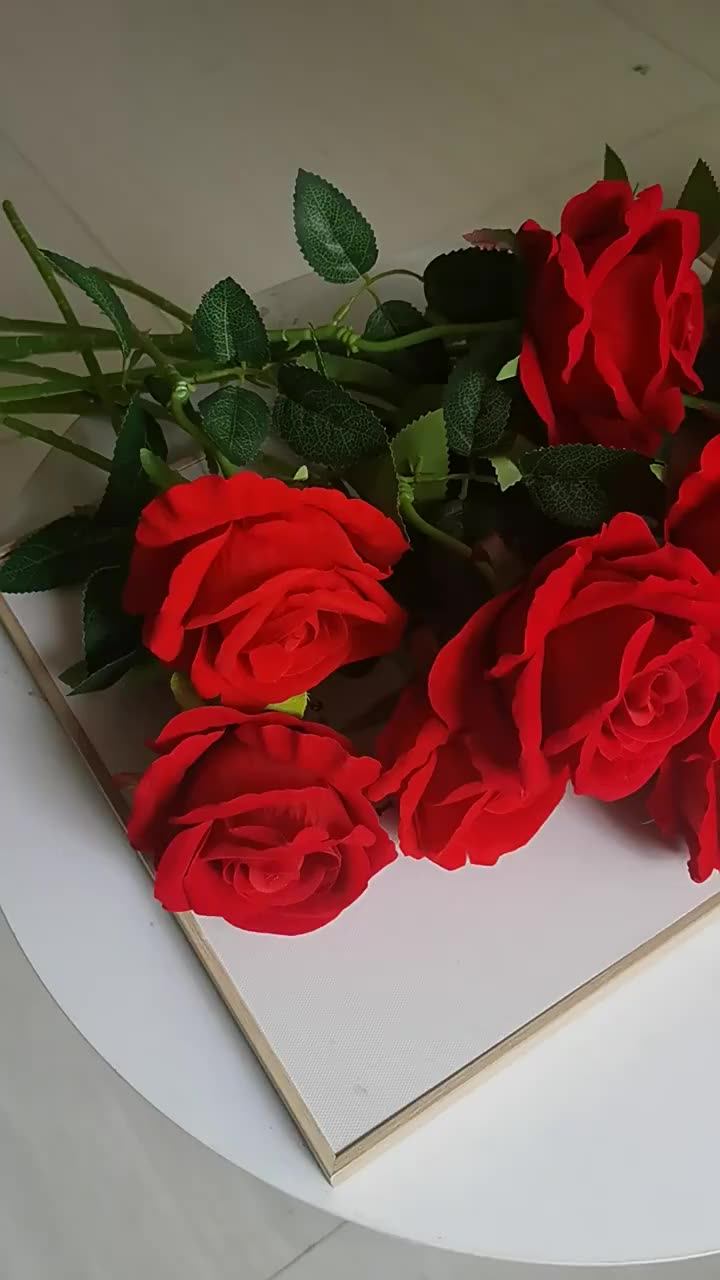 Faux Decorative Preserved Flower Arrangement Valentine's Day Artificial