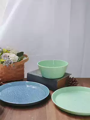 Special spot narumi Minghai Nordic illustrator limited cooperation Three-dimensional pattern Bowl plate