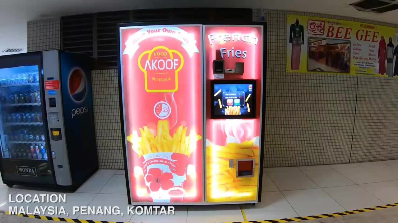 Fry Chip Chicken Auto Snacks Maker Vending Machine Robot Hot Food