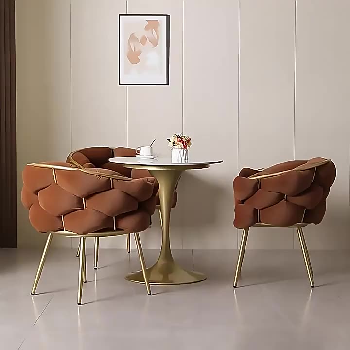 Silla De Comedor Lujo De Estilo Nórdico,Muebles Modernos De Metal Y Terciopelo Dorado Para Interiores,Venta Al Por Para Comedor Y Restaurante - Buy Sillas De Comedor,Sillas De Comedor Moderno,De Lujo