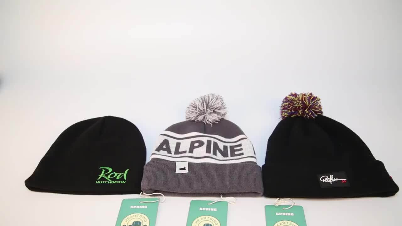 Wholesale High Quality Colorful Knitted Beanies Custom Logo Beanie