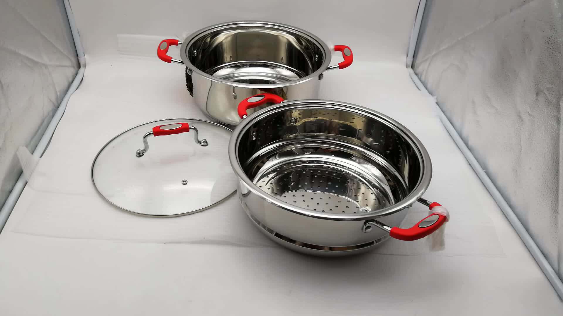 Palm Restaurant Cookware Pots And Pans Induction Cookware Set Ss201