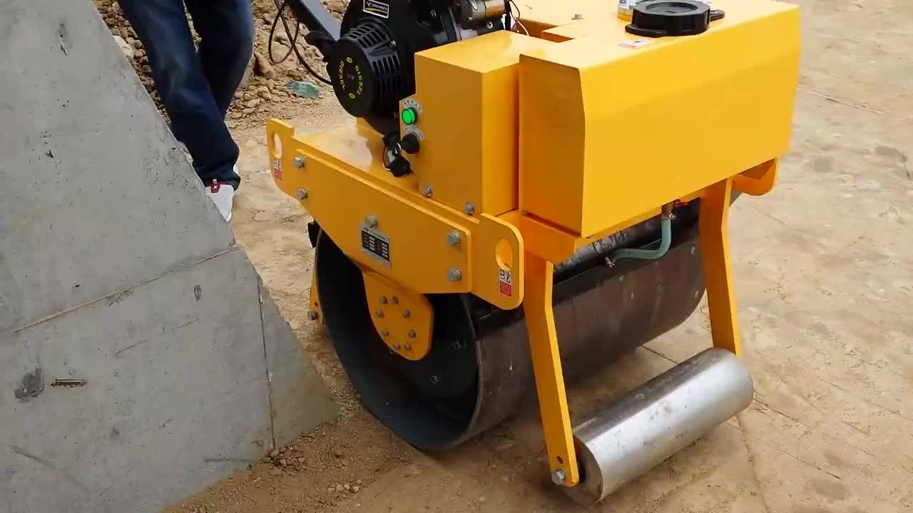 Mini Single Steel Wheel 500kg Handheld Road Roller Compactor,Vibrating