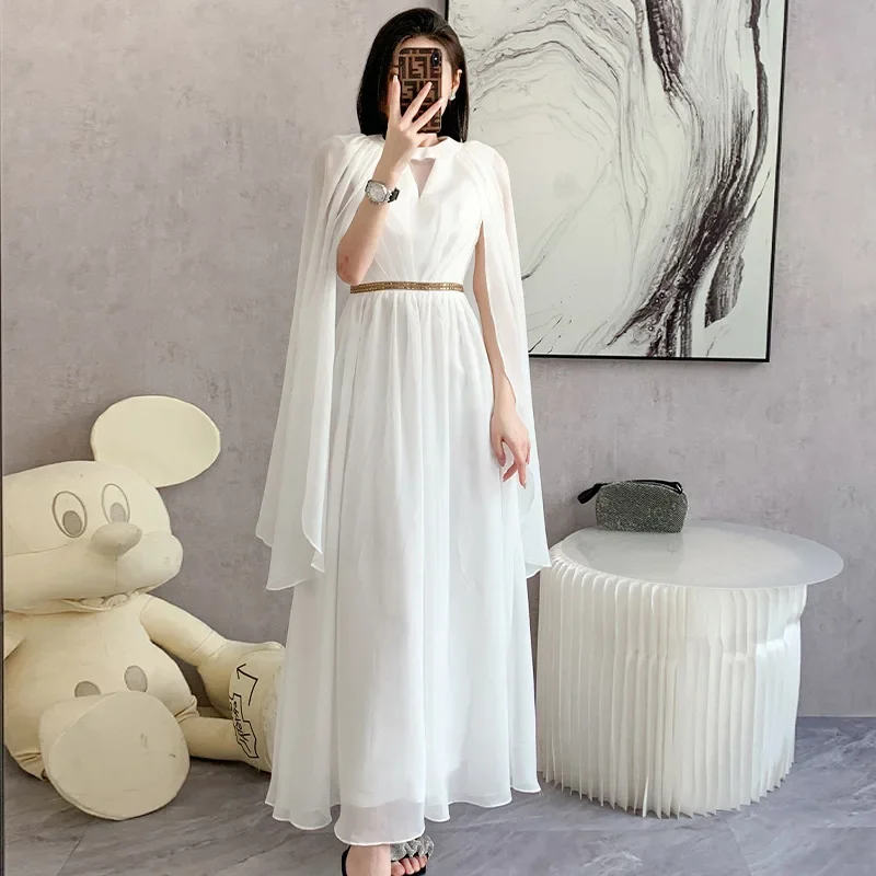 Summer elegant fashionable elite shiffon dress