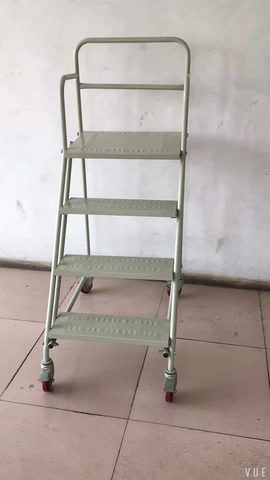 Moveable Foldable Warehouse Step Ladder Cart Buy Warehouse Storage