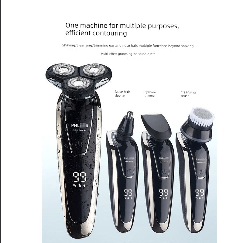 German Imported 6D Electric Shaver Rechargeable Men's Razor 2026 New Model Beard Trimmer official store Genuine Product