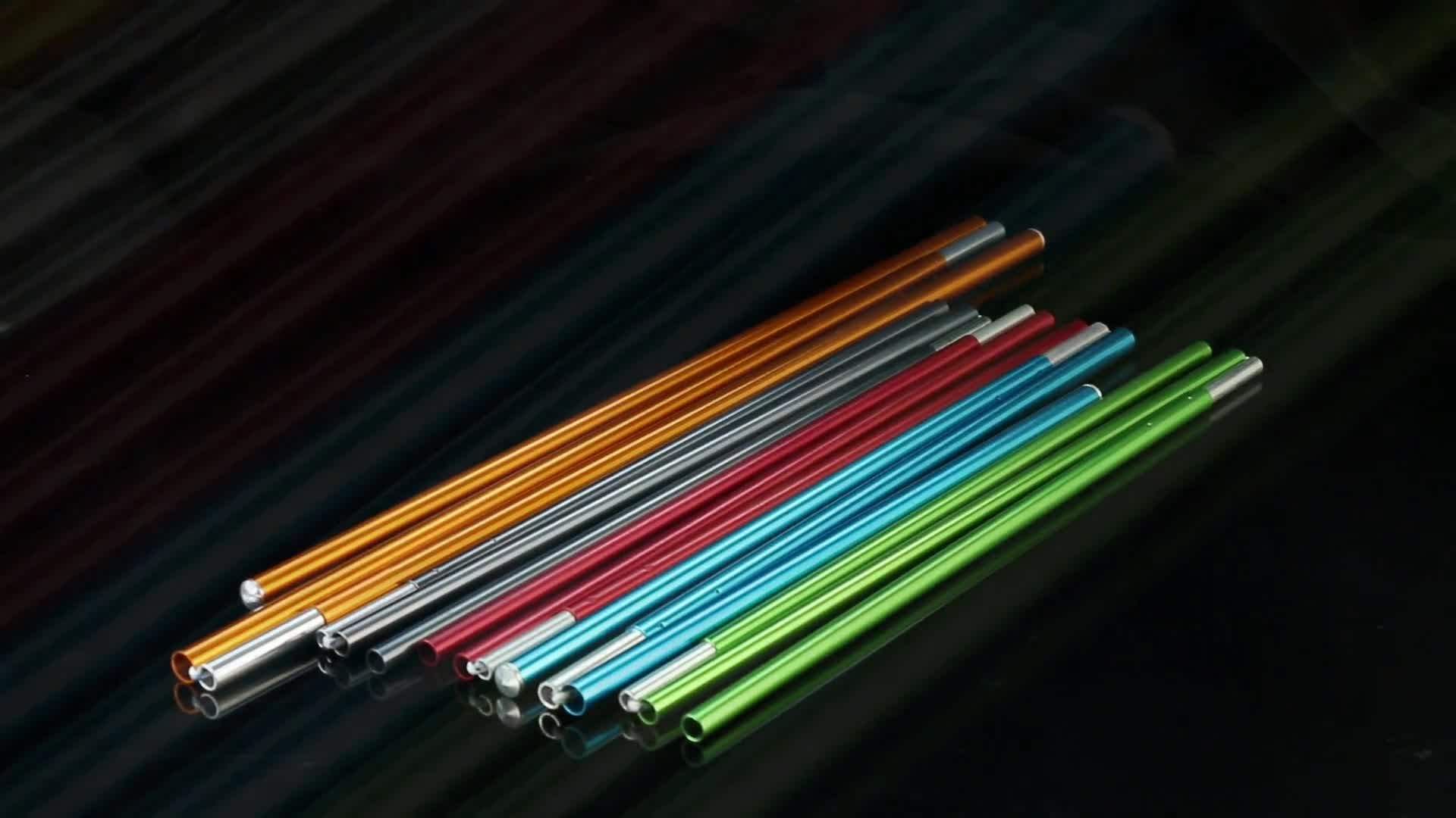 Aluminum Folding Tent Pole 7001 T6 For Party Tent Hiking Aluminum Pole