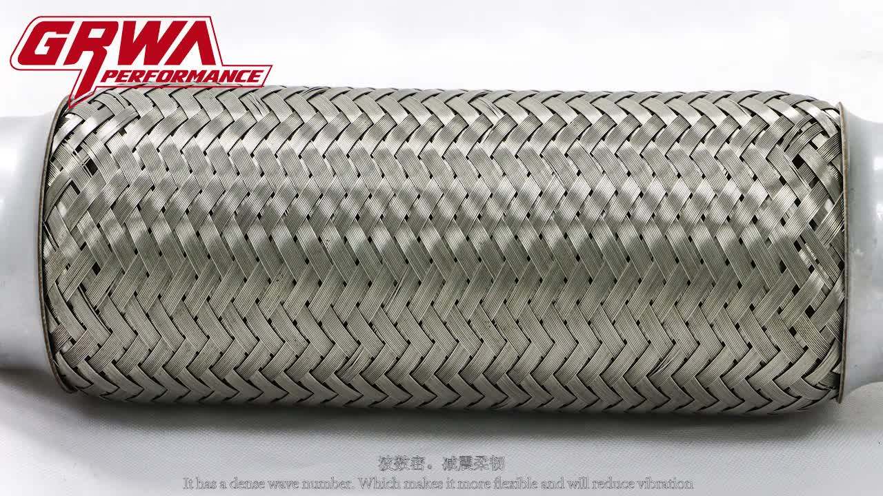 Universal Stainless Steel Flexible Exhaust Bellow Pipe For Generator