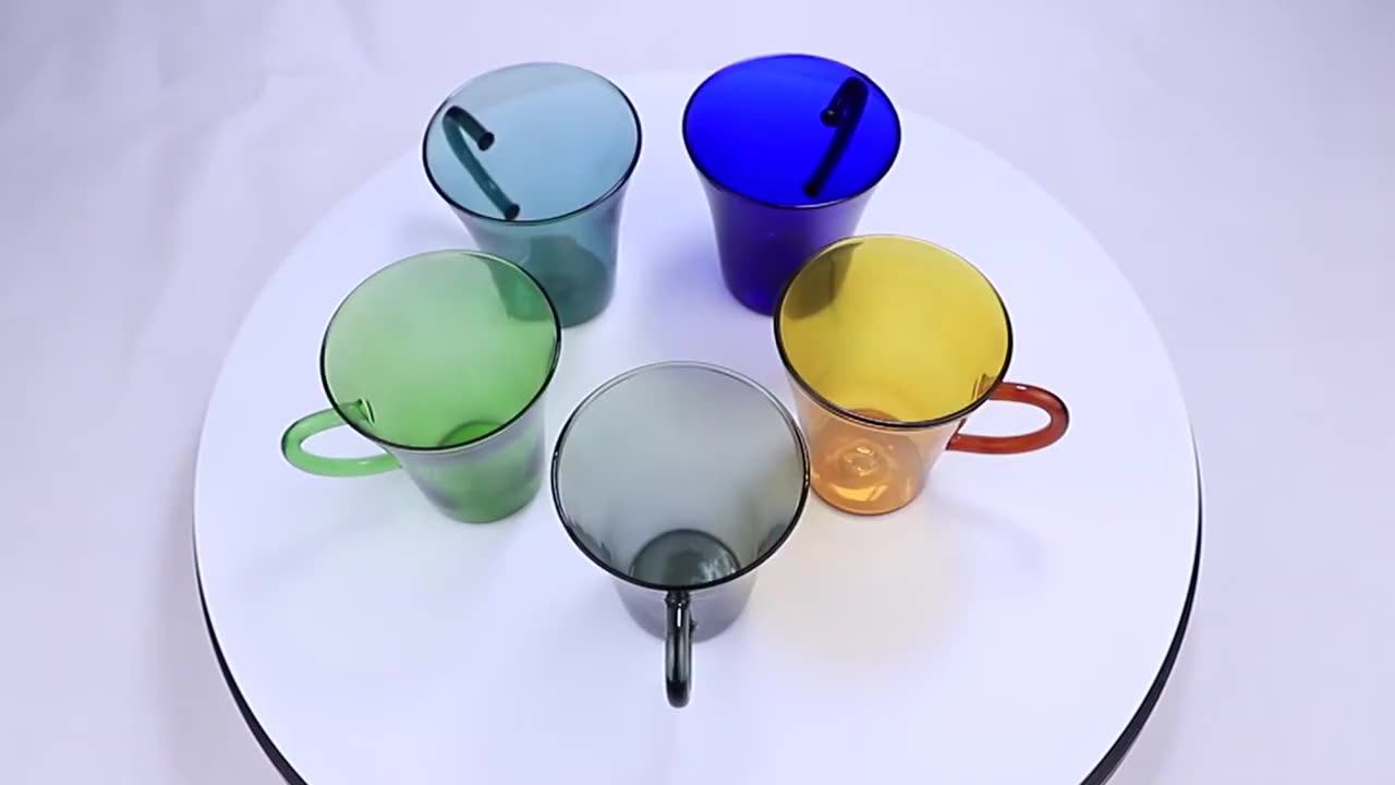 Sales Excellent 310ml Unbreakable Single Wall Clear Glass Mug Drinking