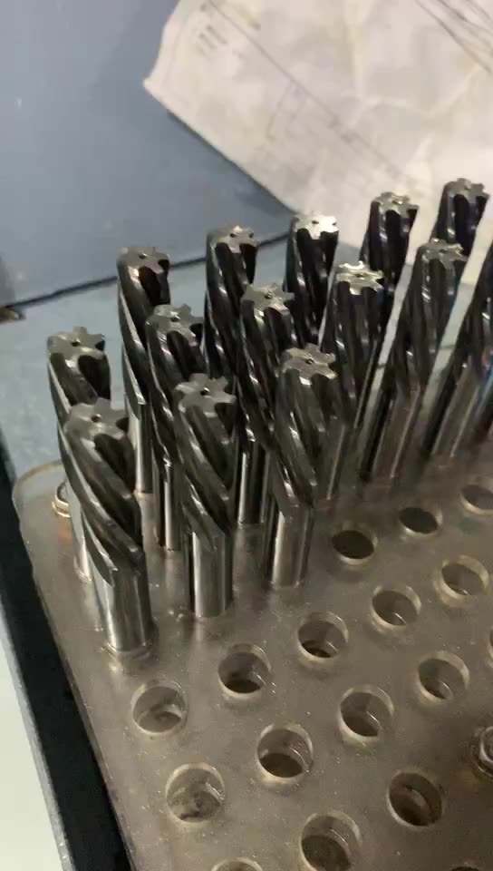 Mk High Precise Solid Carbide Adjustable 55hrc Straight Reamer For