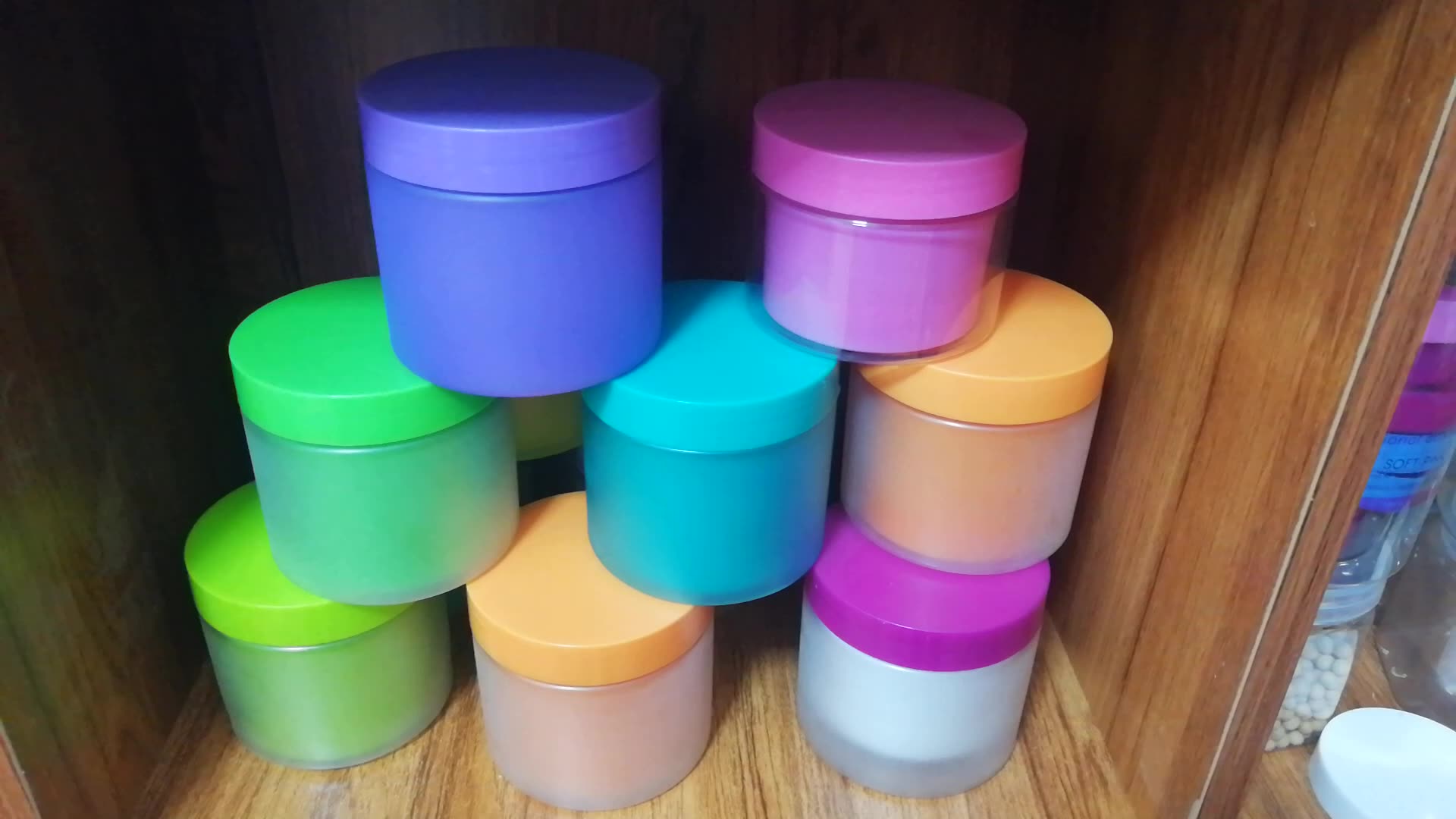 4 Oz Plastic Containers With Lids 100ml Frosted Plastic Jar Container