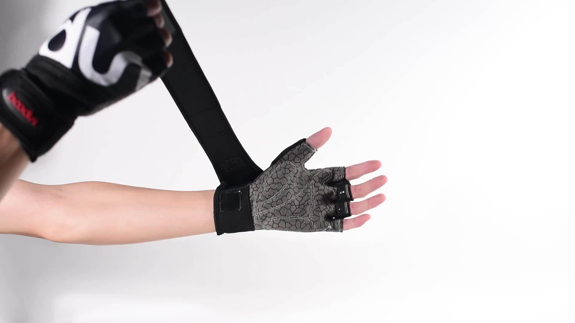 Boodun Fashion Weight Lifting Athletic Works Fingerless Fitness