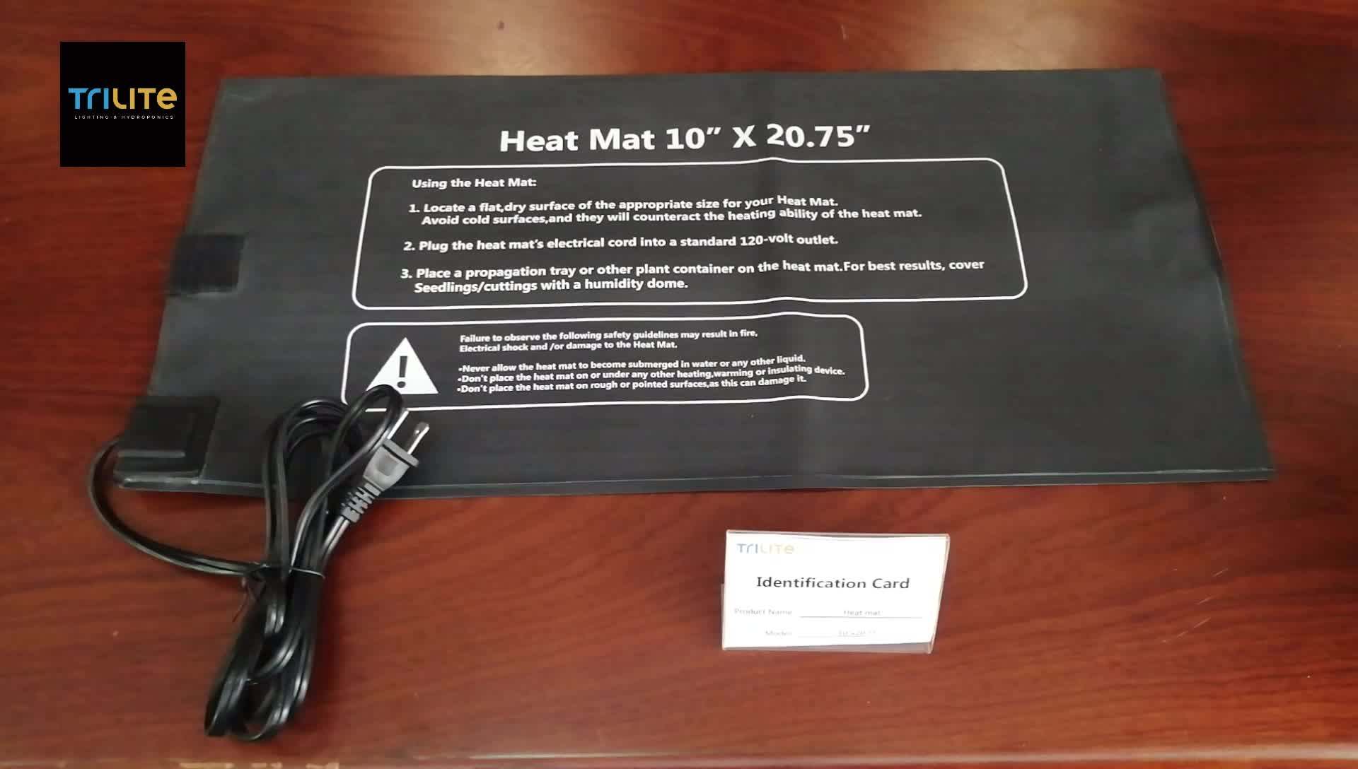 Manufacturer Waterproof Heated Heating Propagation Grow Mat 20x20