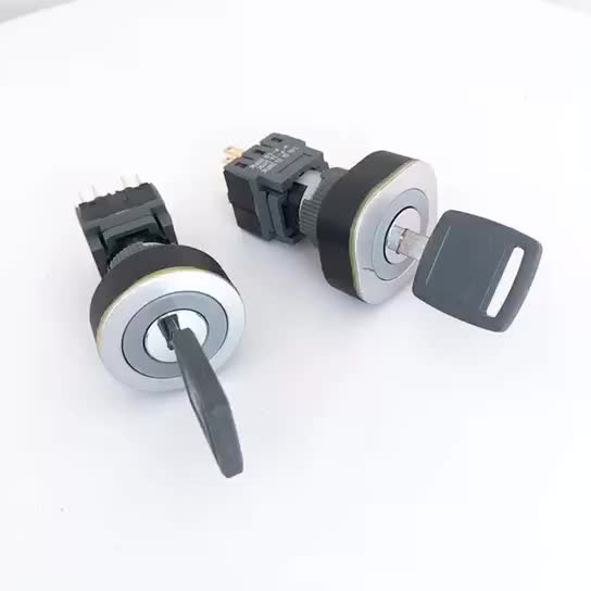 Hbc16/22 Series 2 Or 3 Position Haboo Key Switch Latching Switch