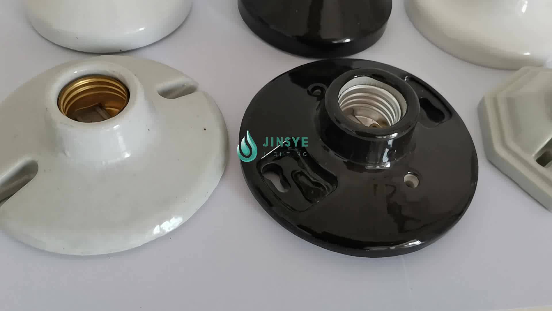 E17 Bulb Holder Ceramic Lamp Base With Wire & Bracket Buy Bulb Holder