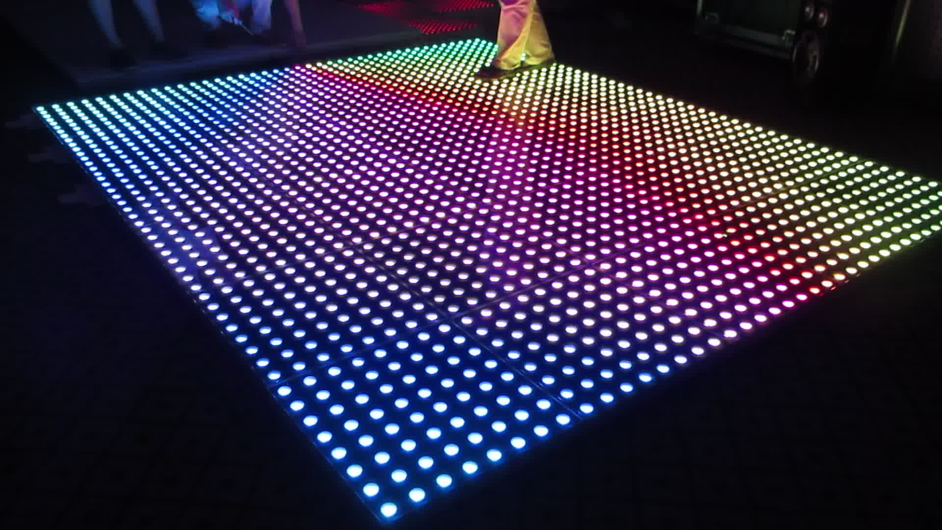 Night Club Disco Bar Wedding Cordless Led Dance Floor Light Tiles Lamp