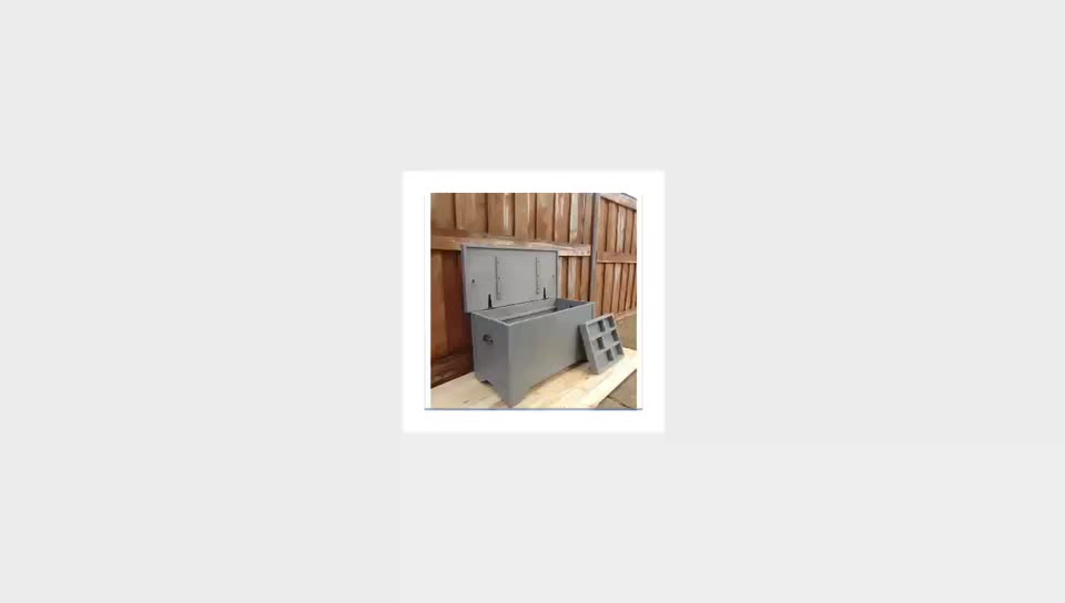 rustic gray toy box